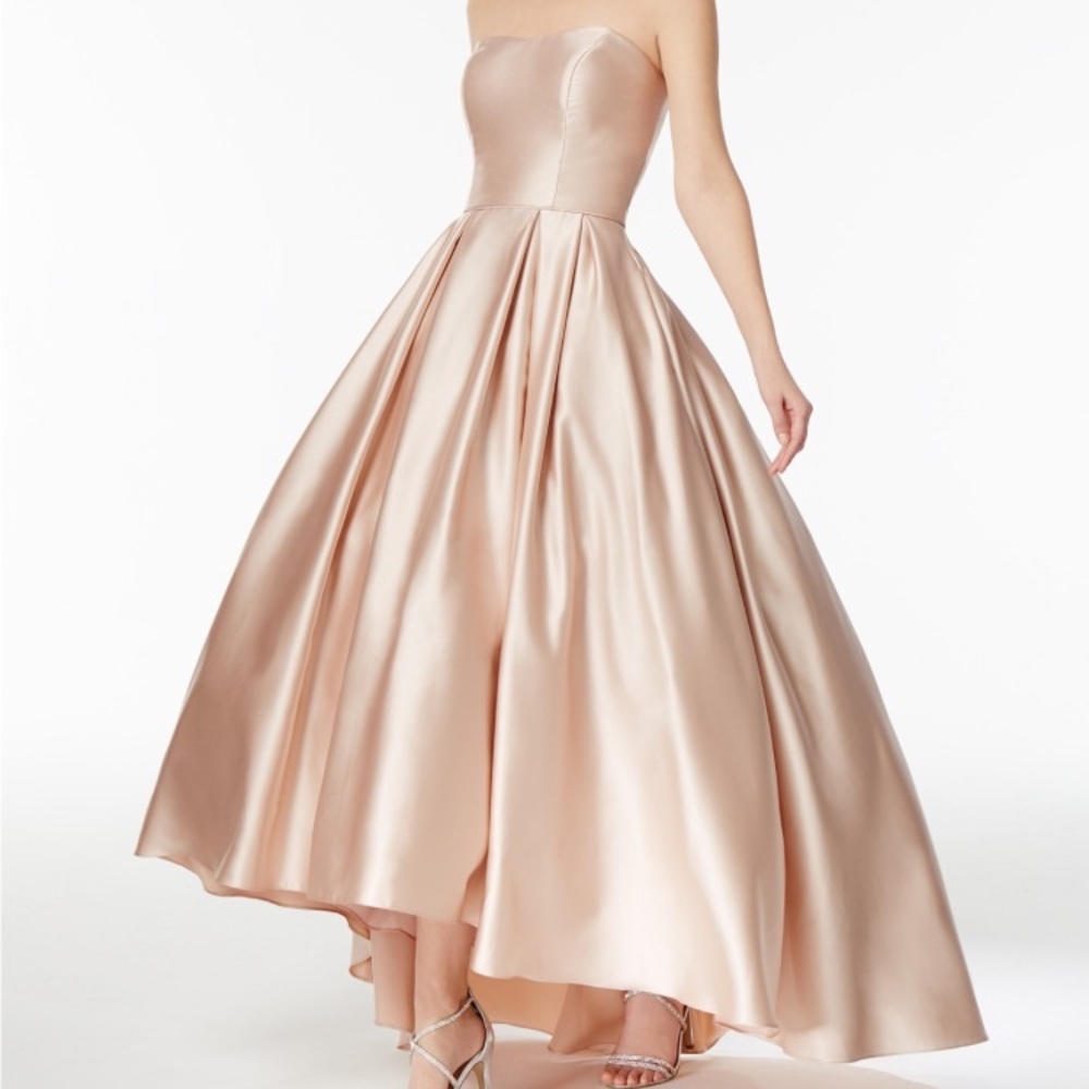 Betsy & Adam Gold Blush Gown